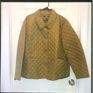 Quilted jacket olive green size 3x Light weight